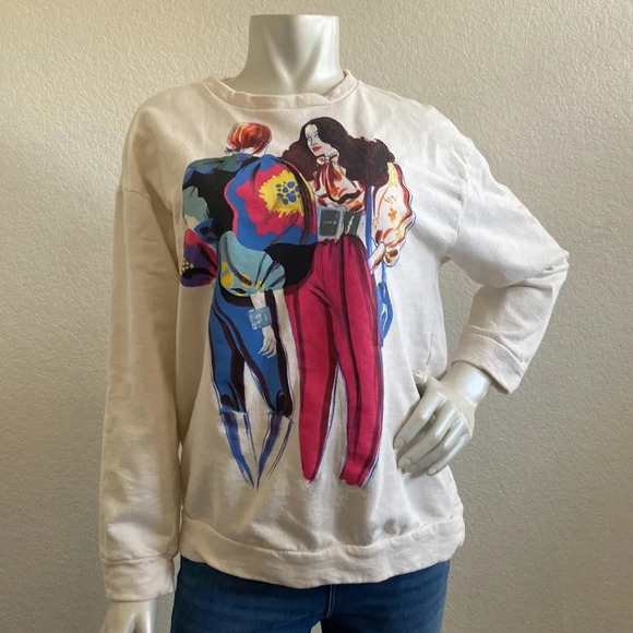 Zara Women's multi Sweatshirt Size Small - Picture 7 of 8